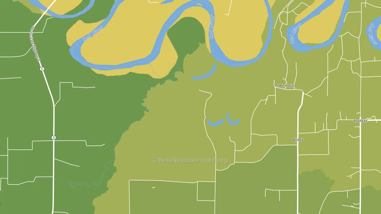 Smith Hill, TX block-group voter-turnout map