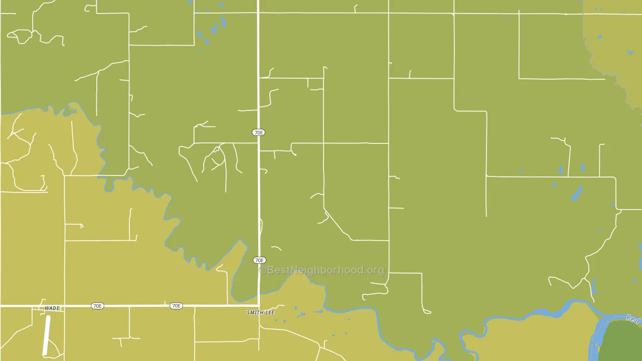 Smith-Lee, OK block-group voter-turnout map