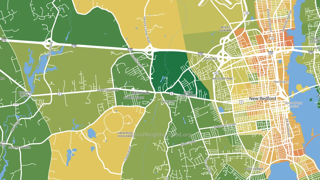 Smith Mills, MA block-group voter-turnout map