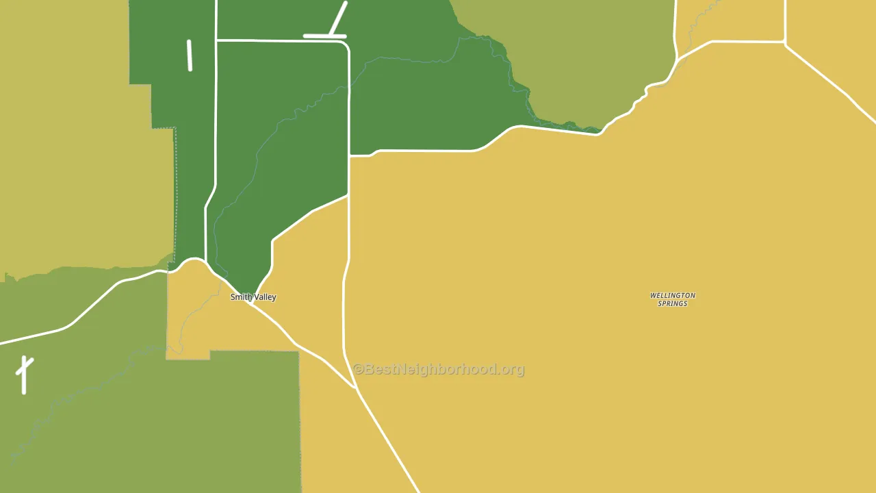 Smith, NV block-group voter-turnout map