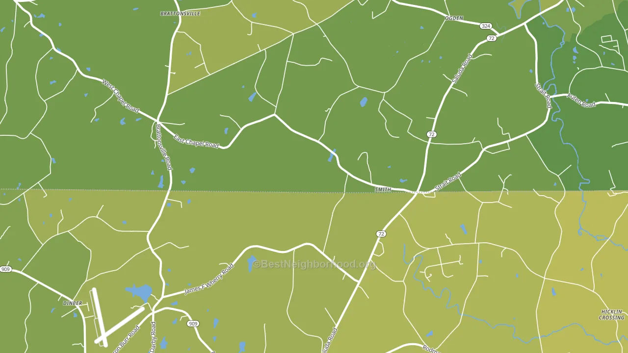 Smith, SC block-group voter-turnout map