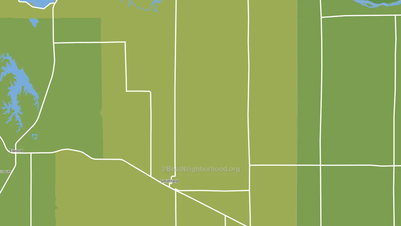 Smithfield, NE block-group voter-turnout map
