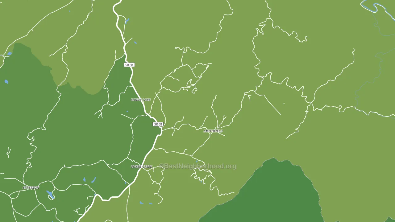 Smithfield, TN block-group voter-turnout map