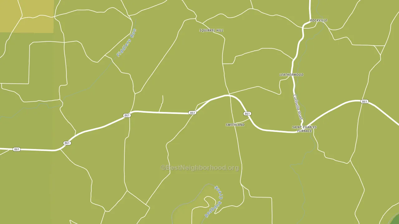 Smithland, PA block-group voter-turnout map