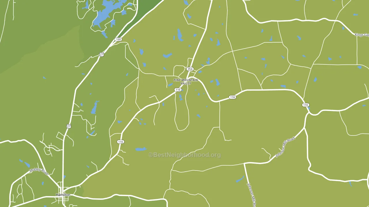 Smiths Crossroads, GA block-group voter-turnout map
