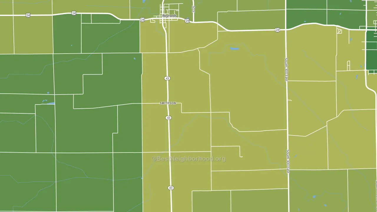 Smithson, IN block-group voter-turnout map
