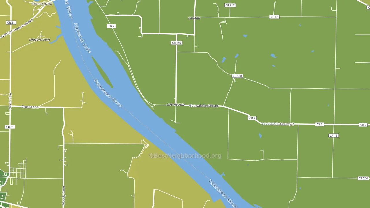 Smithsonia, AL block-group voter-turnout map