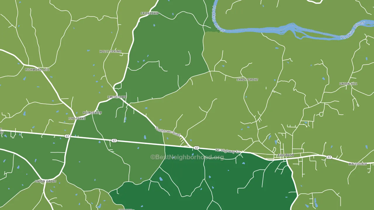 Smithtown, NC block-group voter-turnout map