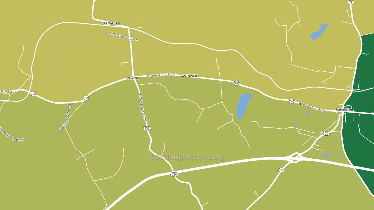 Smithview, KY block-group voter-turnout map