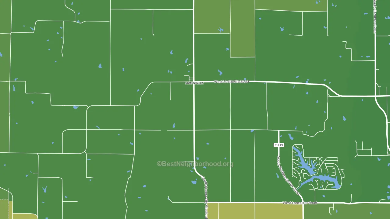 Smithville, IL block-group voter-turnout map