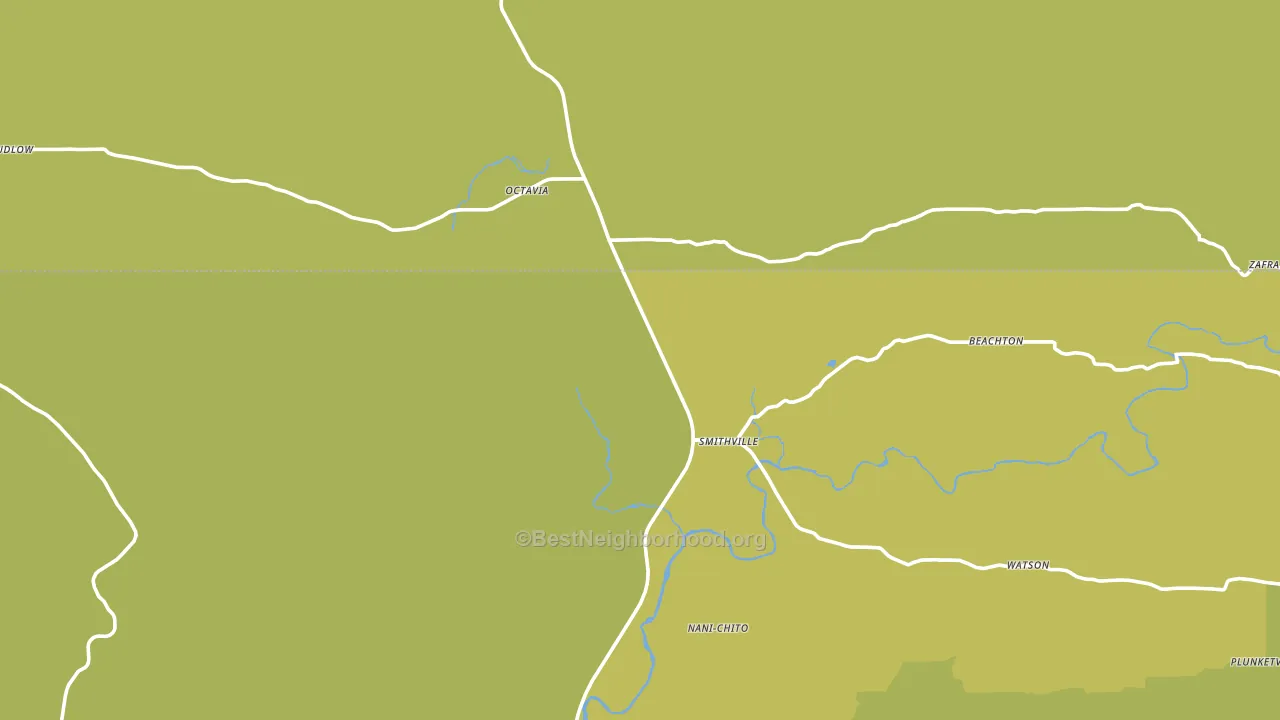 Smithville, OK block-group voter-turnout map