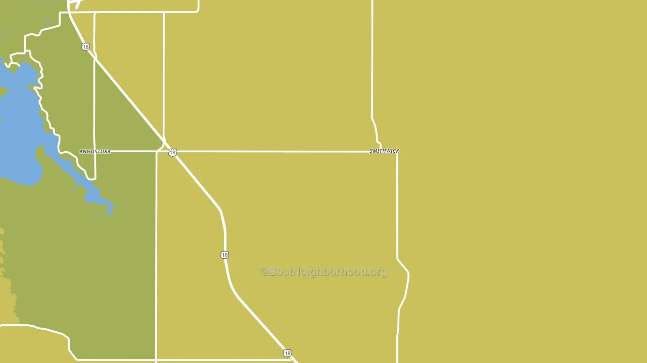 Smithwick, SD block-group voter-turnout map