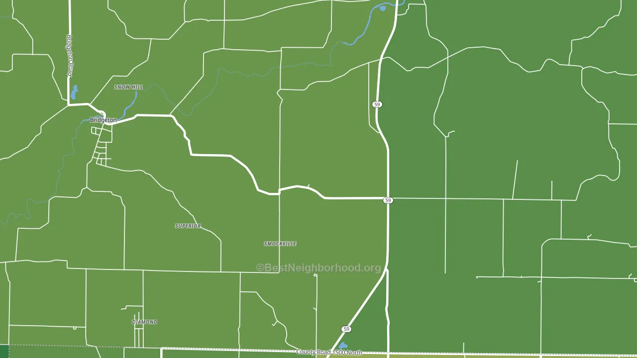 Smockville, IN block-group voter-turnout map
