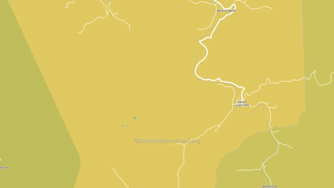 Smoky Junction, TN block-group voter-turnout map