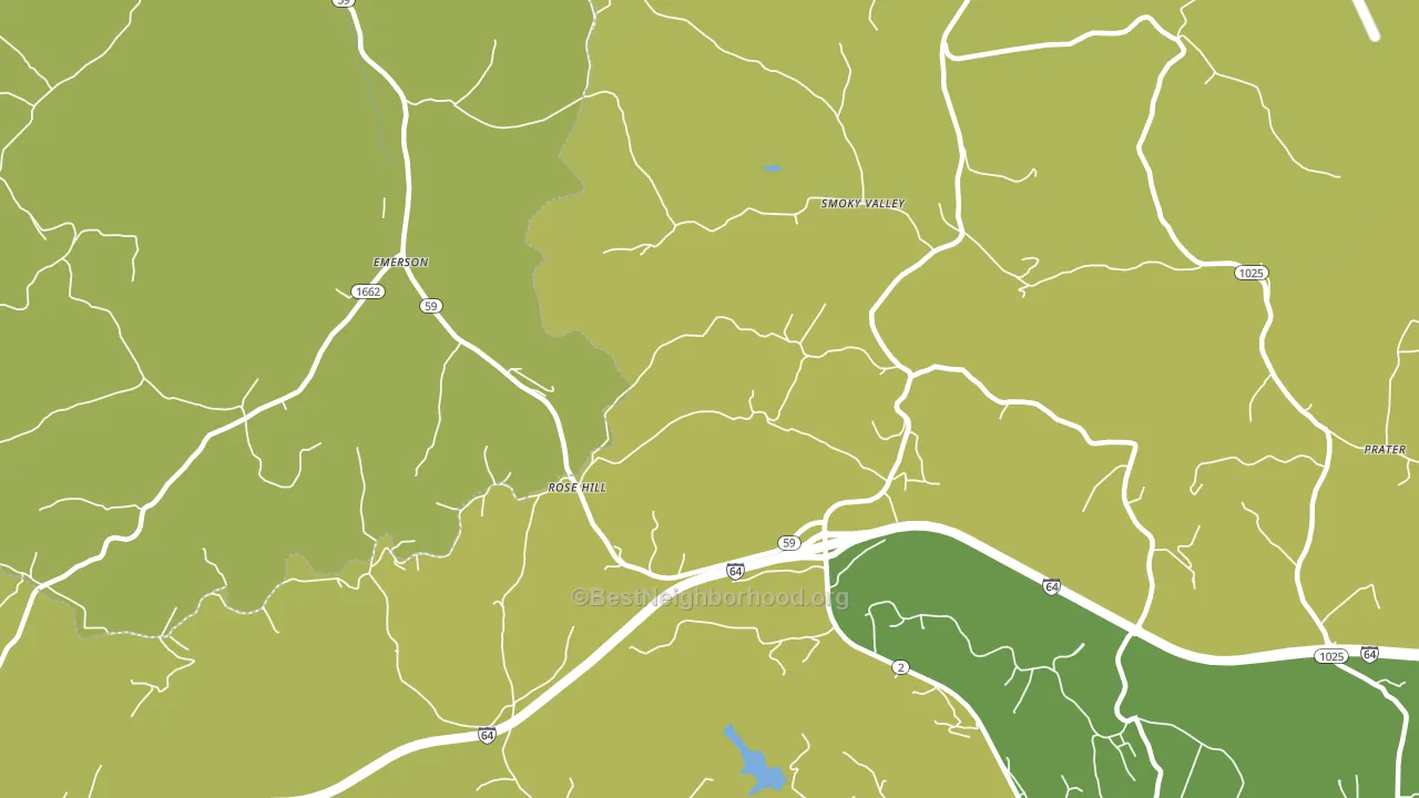 Smoky Valley, KY block-group voter-turnout map