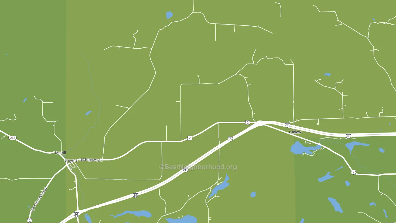 Smyrna Center, ME block-group voter-turnout map
