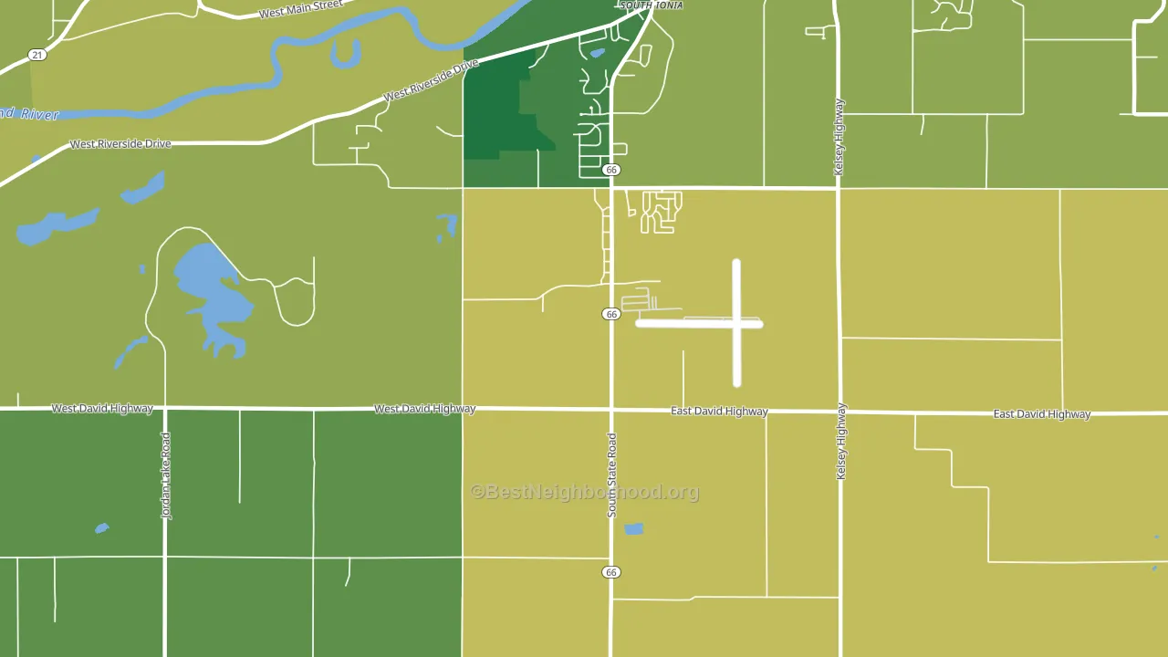 Smyrna, MI block-group voter-turnout map