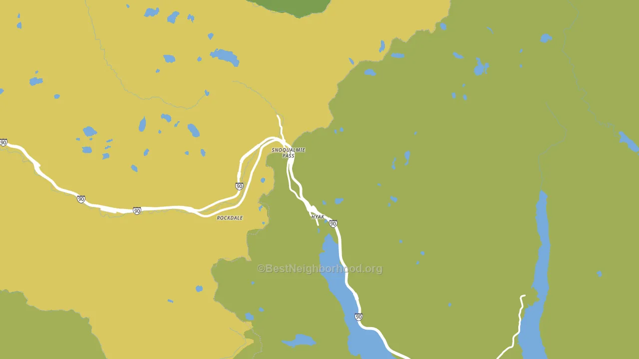 Snoqualmie Pass, WA block-group voter-turnout map