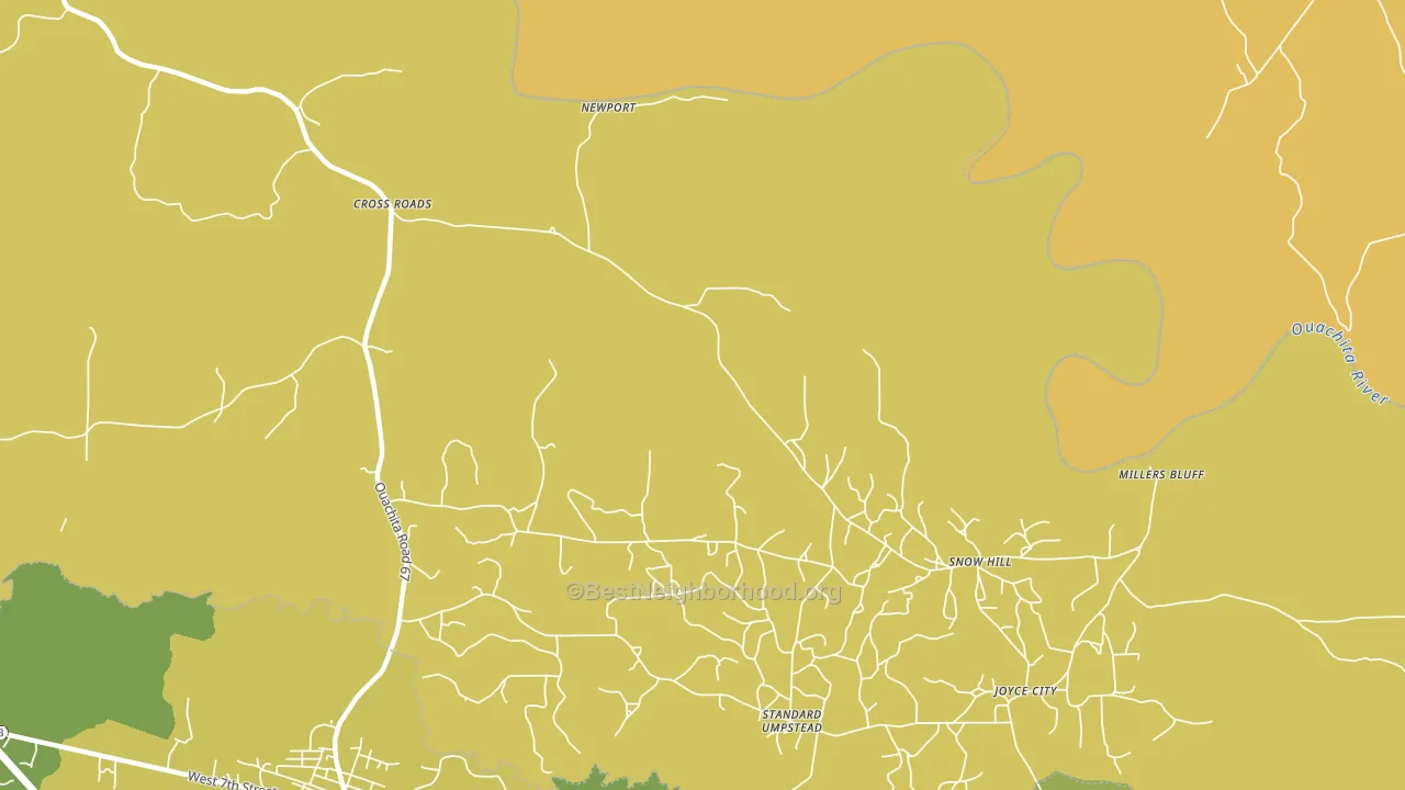 Snow Hill, AR block-group voter-turnout map