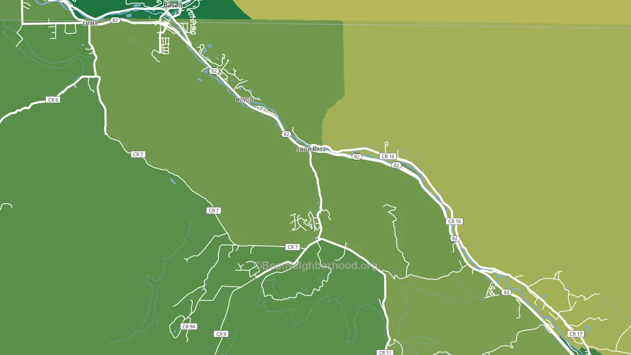 Snowmass, CO block-group voter-turnout map