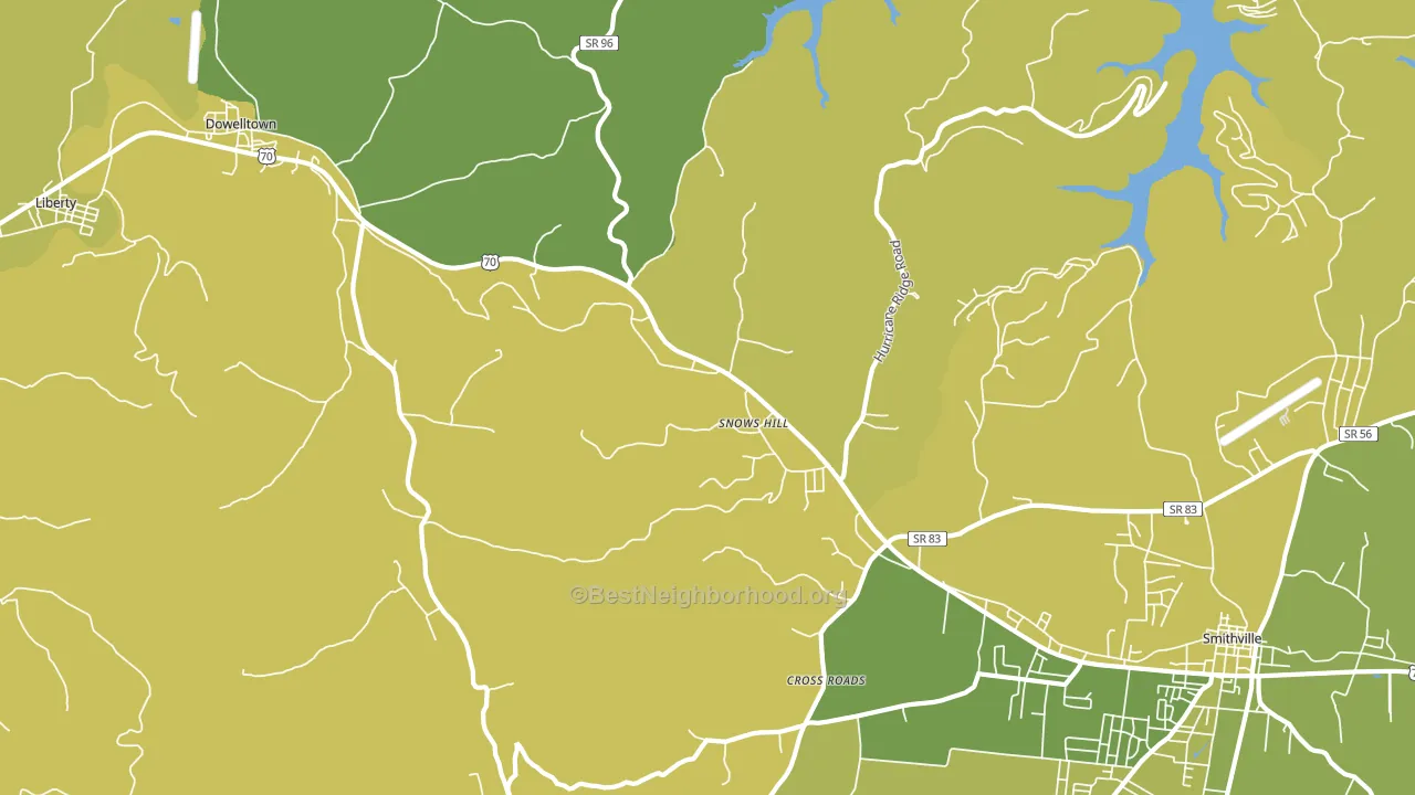 Snows Hill, TN block-group voter-turnout map