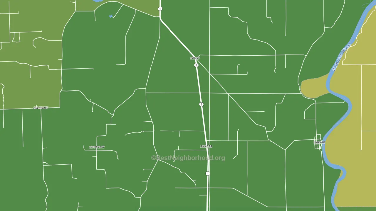 Snyder, IL block-group voter-turnout map