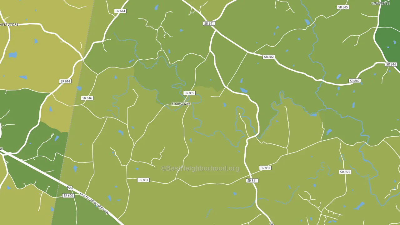 Soapstone, VA block-group voter-turnout map