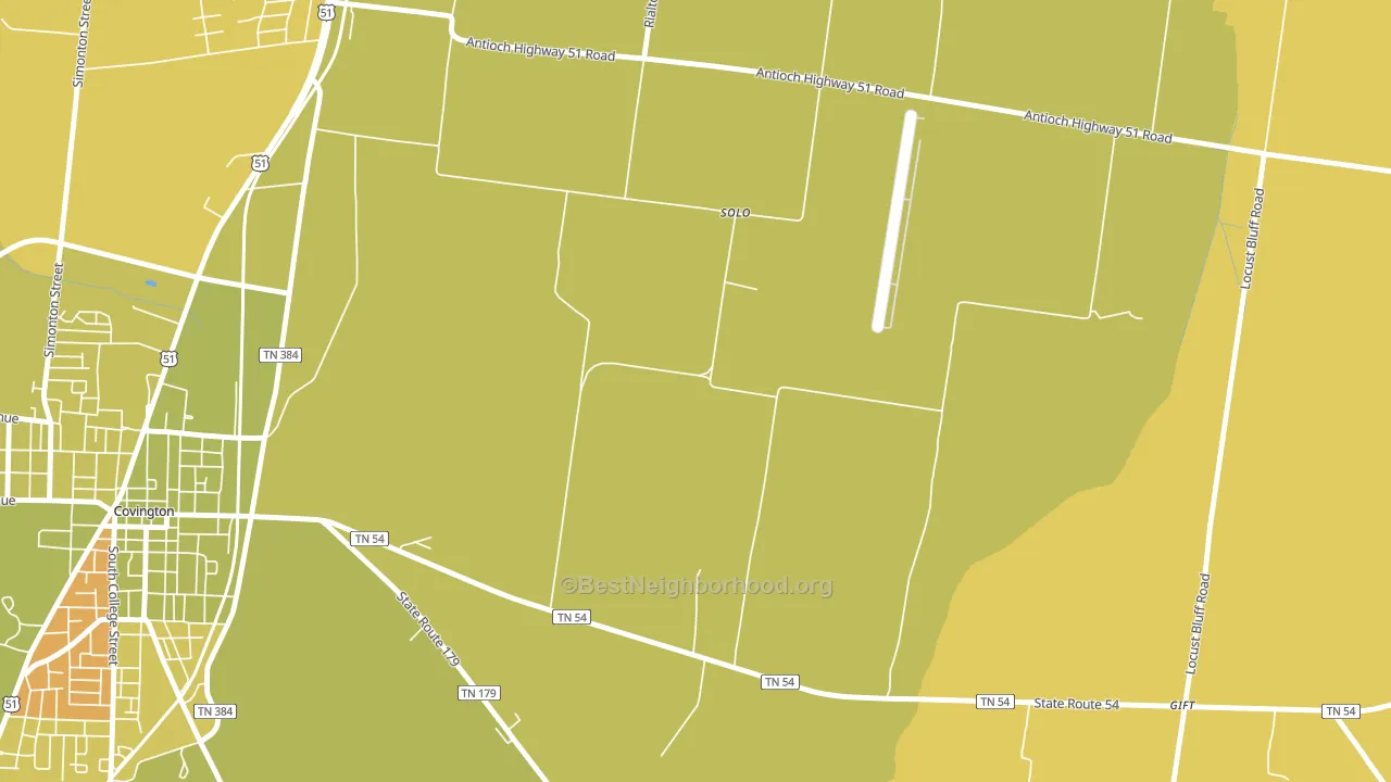Solo, TN block-group voter-turnout map
