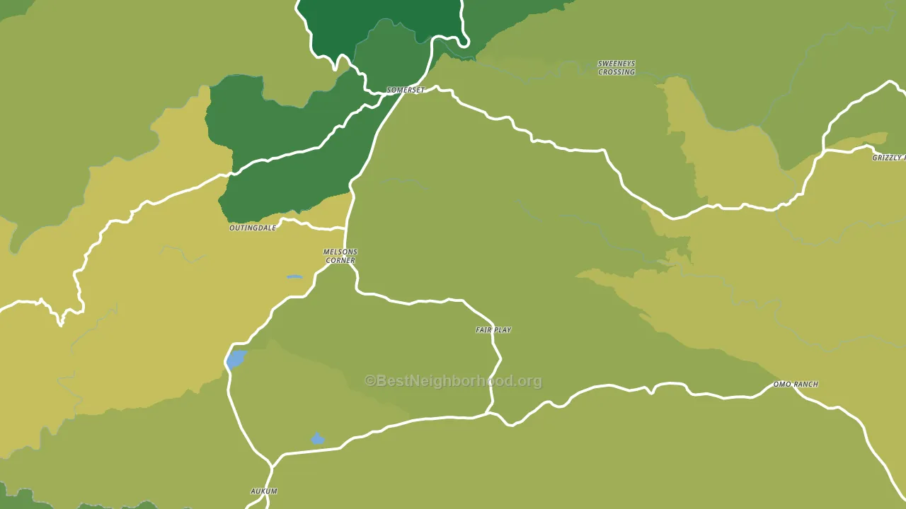Somerset, CA block-group voter-turnout map