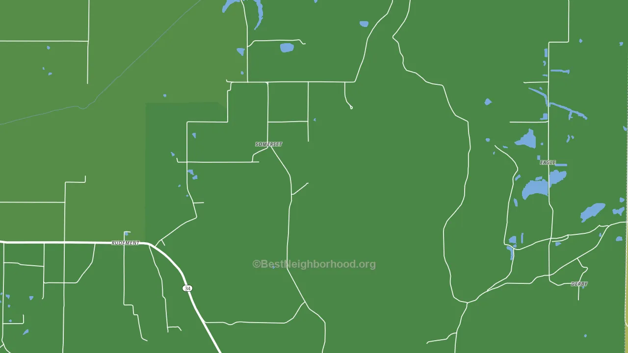 Somerset, IL block-group voter-turnout map