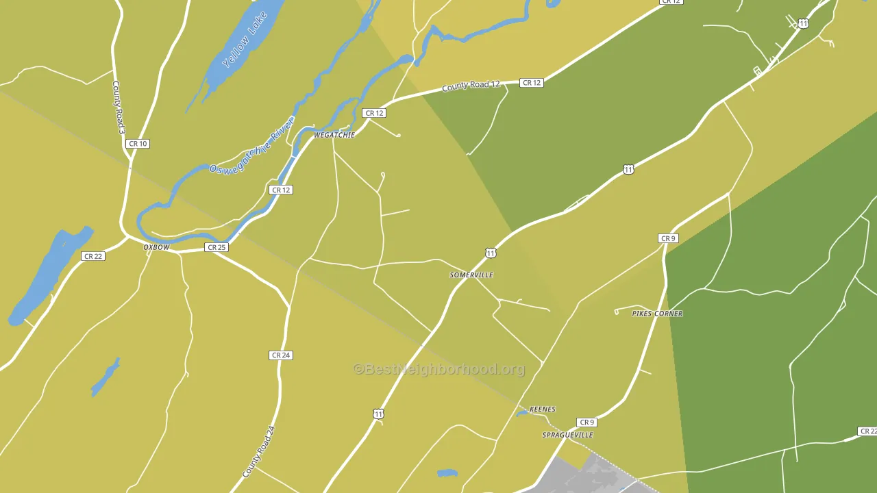 Somerville, NY block-group voter-turnout map