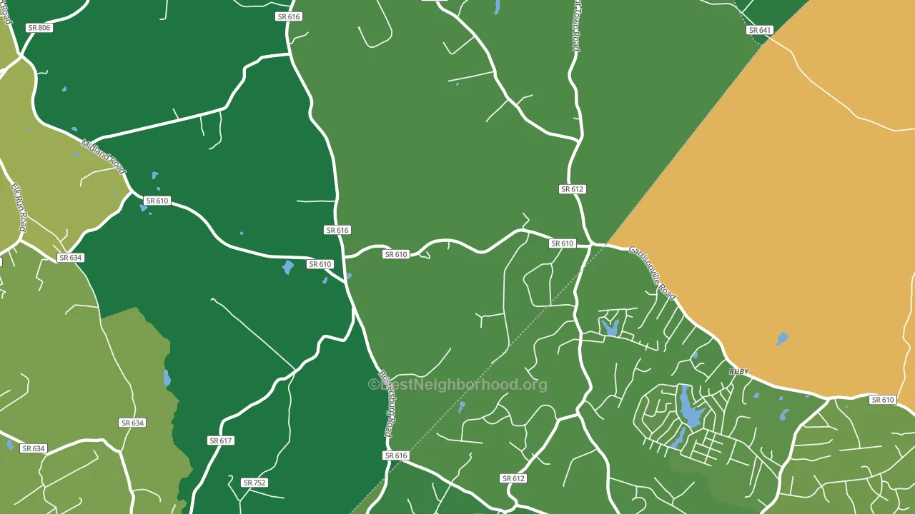 Somerville, VA block-group voter-turnout map