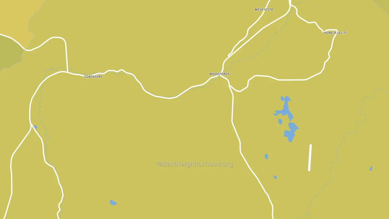 Sorensens, CA block-group voter-turnout map