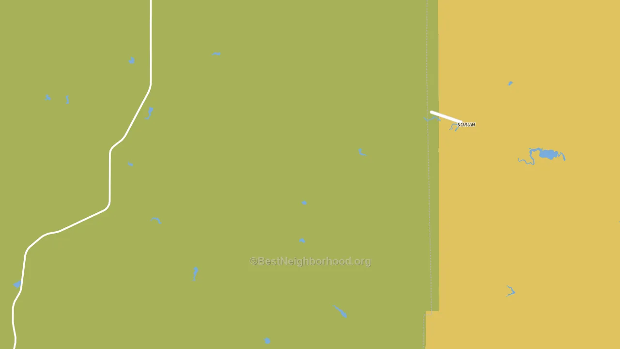 Sorum, SD block-group voter-turnout map