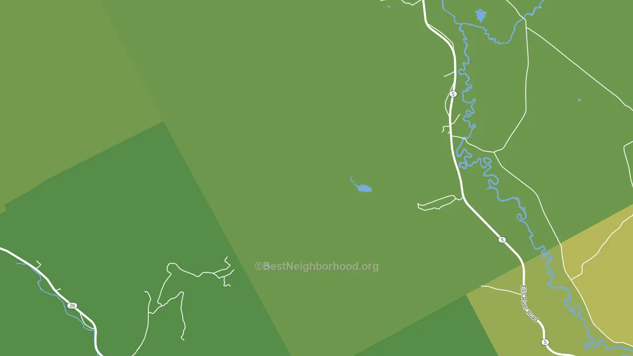South Andover, ME block-group voter-turnout map