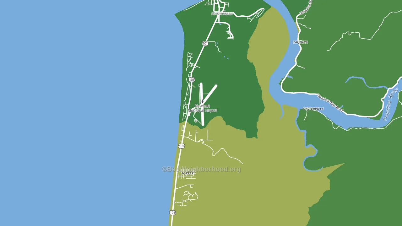 South Beach, OR block-group voter-turnout map