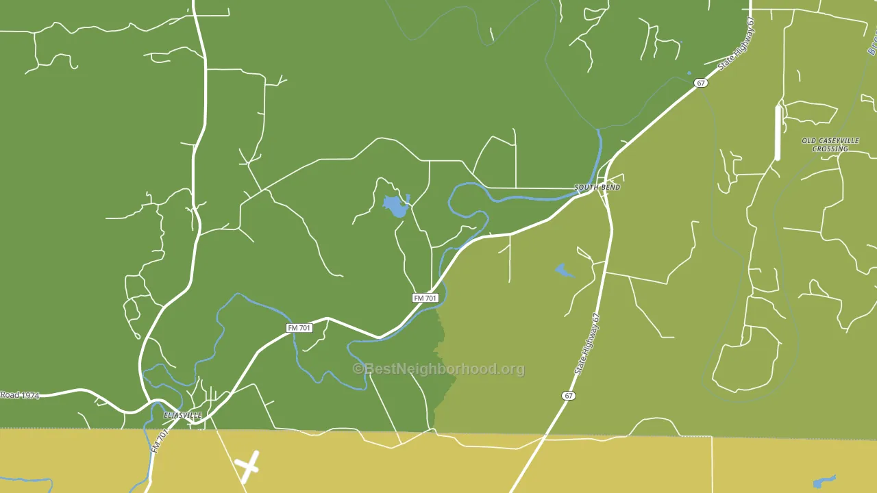 South Bend, TX block-group voter-turnout map