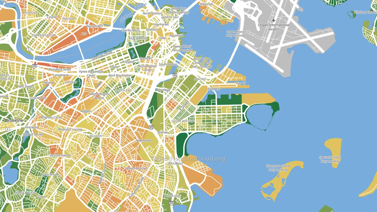 South Boston, Boston, MA block-group voter-turnout map