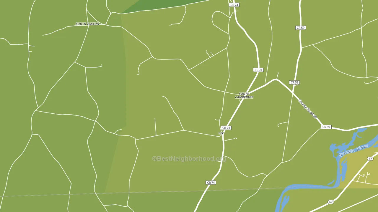 South Cambridge, NY block-group voter-turnout map