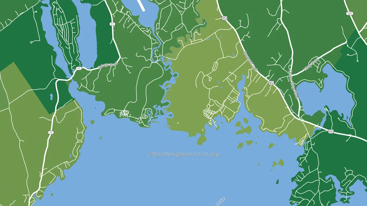 South Casco, ME block-group voter-turnout map