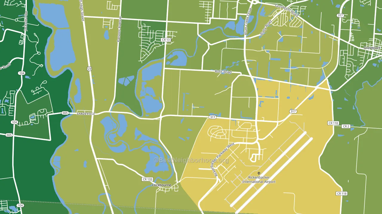 South Central Accord, Columbus, OH block-group voter-turnout map
