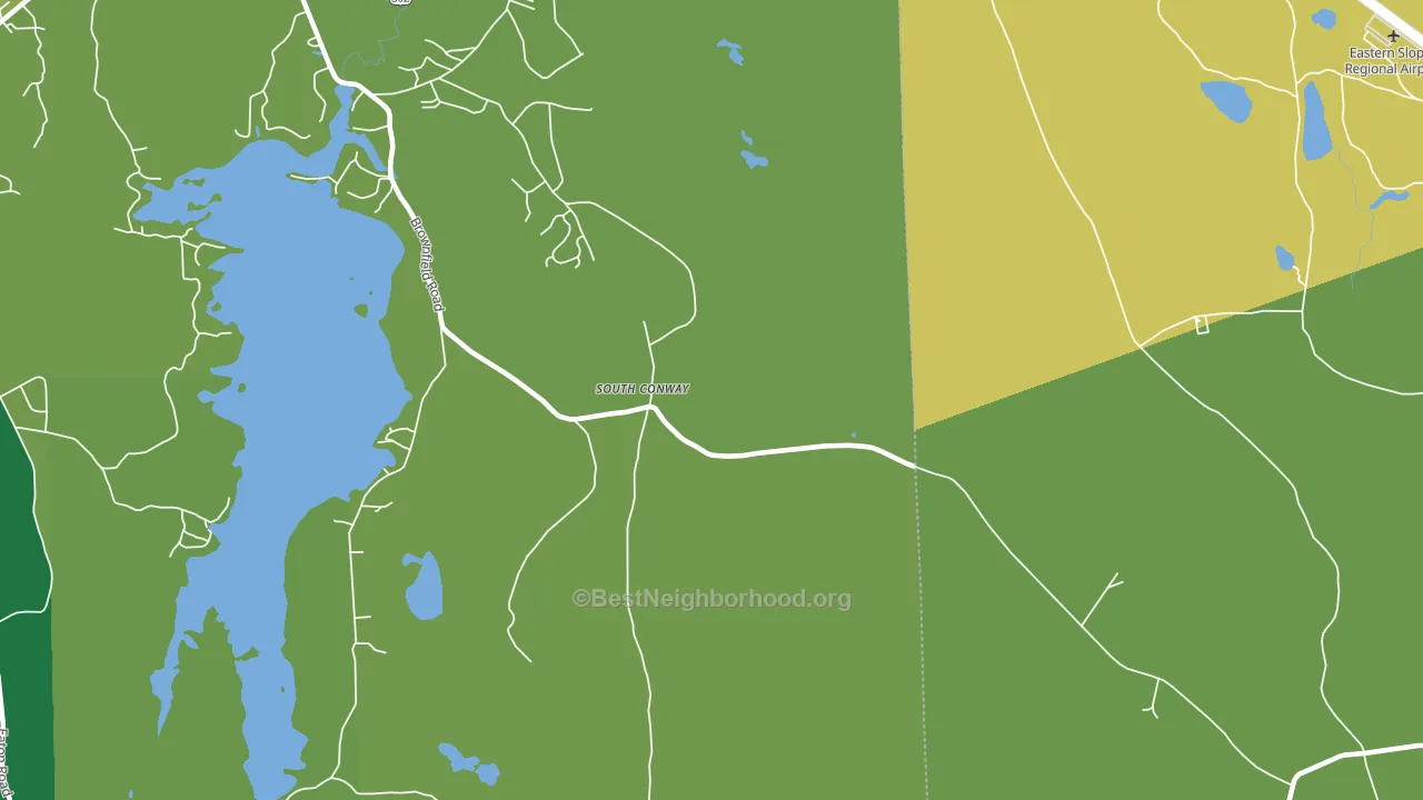 South Conway, NH block-group voter-turnout map
