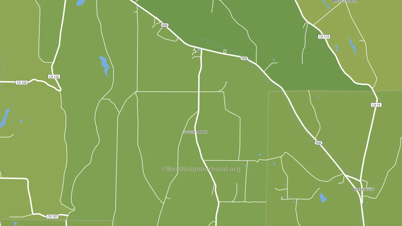 South Danby, NY block-group voter-turnout map