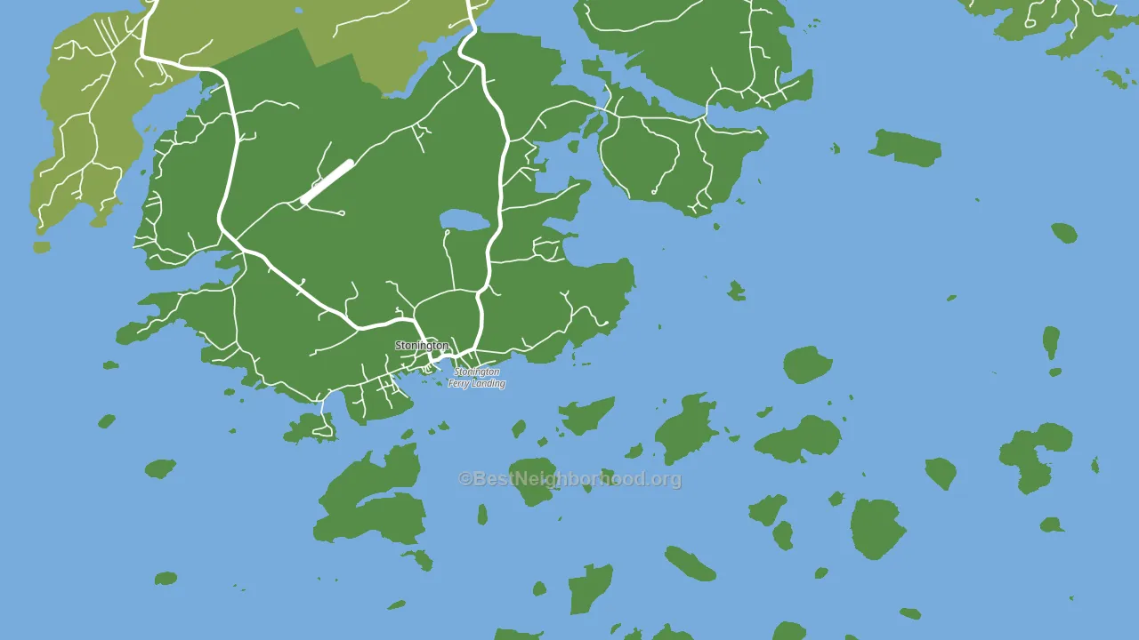 South Deer Isle, ME block-group voter-turnout map