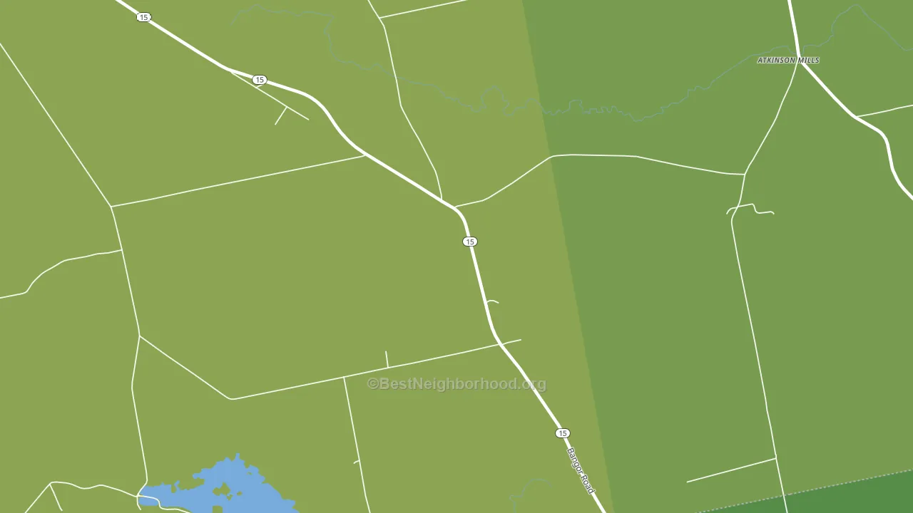 South Dover, ME block-group voter-turnout map