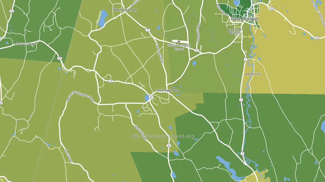 South Egremont, MA block-group voter-turnout map