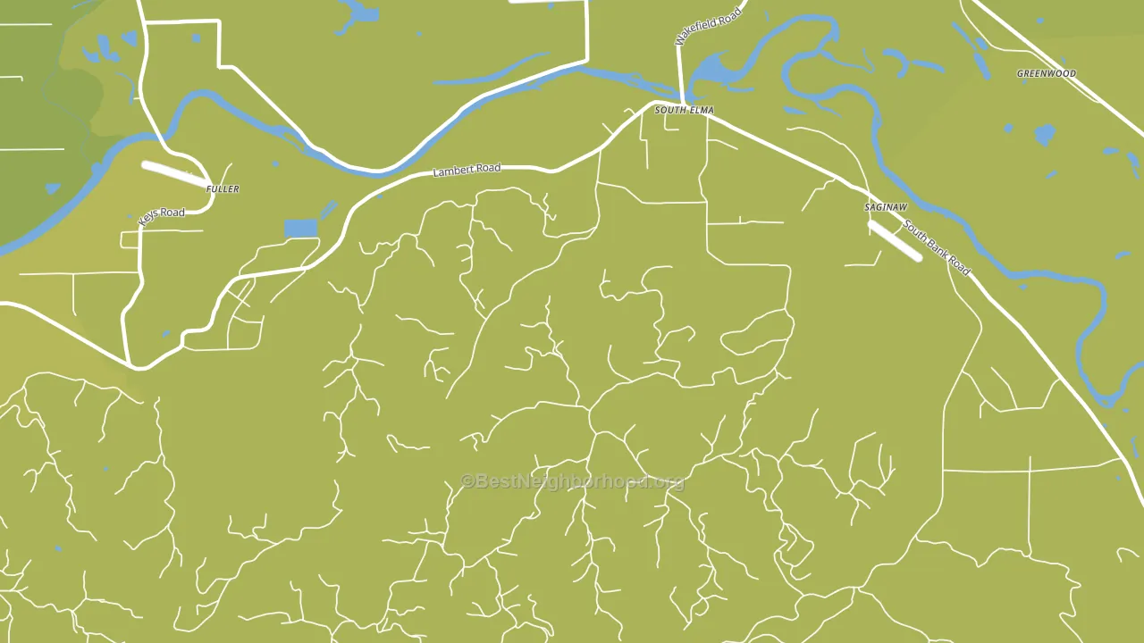 South Elma, WA block-group voter-turnout map