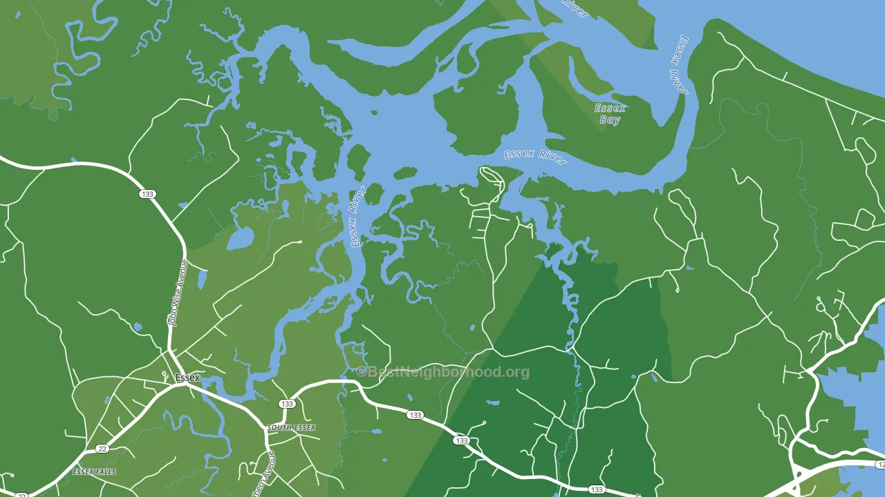 South Essex, MA block-group voter-turnout map