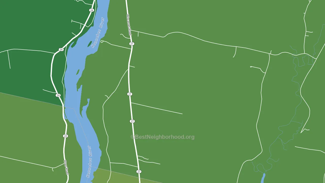 South Gardiner, ME block-group voter-turnout map