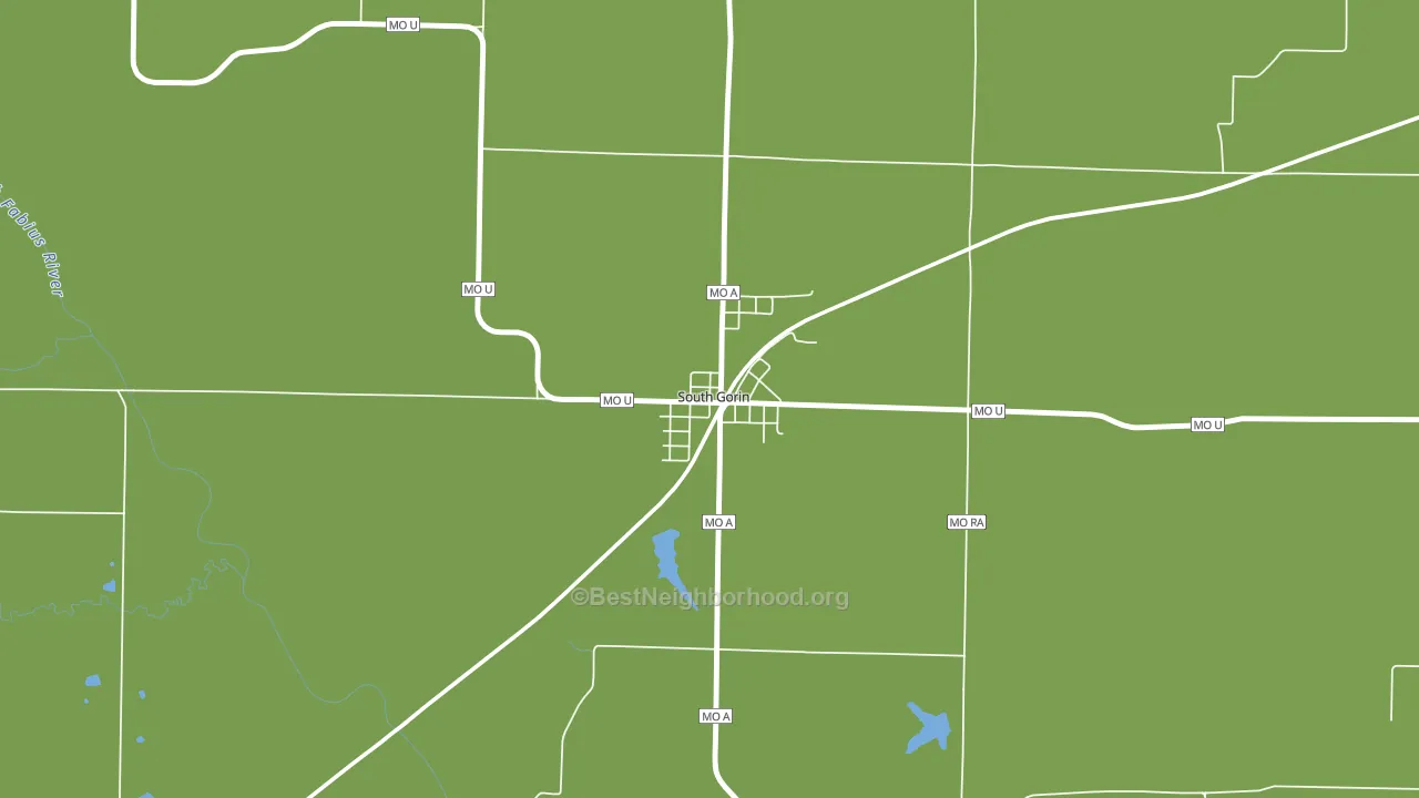 South Gorin, MO block-group voter-turnout map